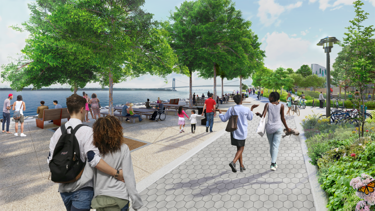 New Stapleton Waterfront Esplanade Rendering