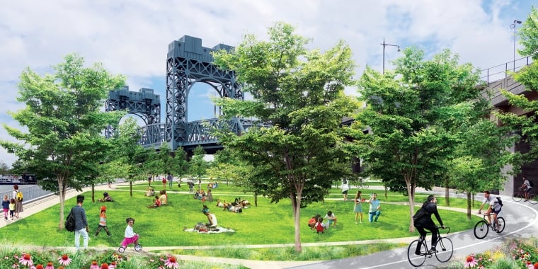 Proposed rendering of the Harlem River Greenway